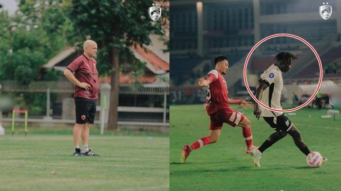 Simak kata-kata Bernardo Tavares (kiri) seusai PSM Makassar libas Persis Solo di pekan ke-18 Liga 1 2024/2025, Balotelli (kanan) cetak gol di Stadion Manahan Solo.