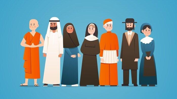 PANTUN TOLERANSI - Ilustrasi perbedaan Agama dari Freepik.com. Simak kumpulan pantun toleransi berikut, anjuran untuk menghargai perbedaan demi kerukunan, bagikan di media sosial.