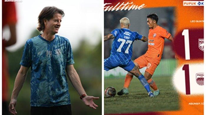 Pelatih Borneo FC, Pieter Huistra (kiri), dan duel berbalut Super Big Match Liga 1 Borneo FC vs Persib Bandung, pada Sabtu (21/10/2023), pukul 20.00 WITA.di Stadion Segiri Samarinda berakhir denga hasil imbang 1-1.