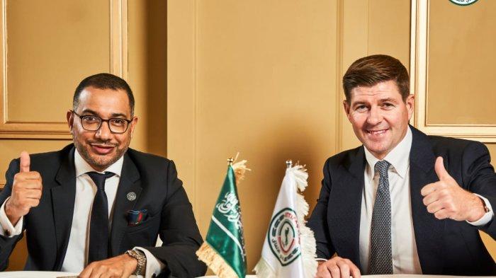 Pelatih baru Ettifaq, Steven Gerrard (twitter/ @ettifaq)