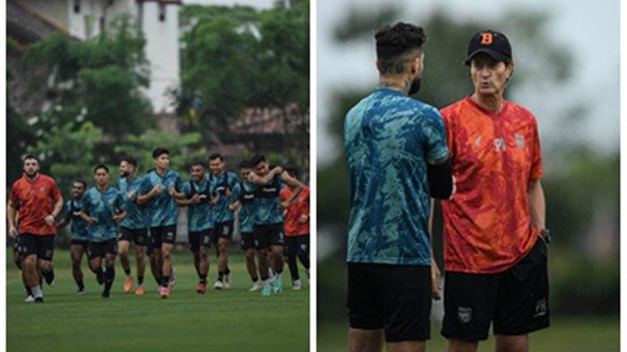 Pemain Borneo FC saat menjalani Training Center (TC) di Yogyakarta yang dipimpin langsung Pelatih Pesut Etam, Pieter Huistra baru-baru ini.