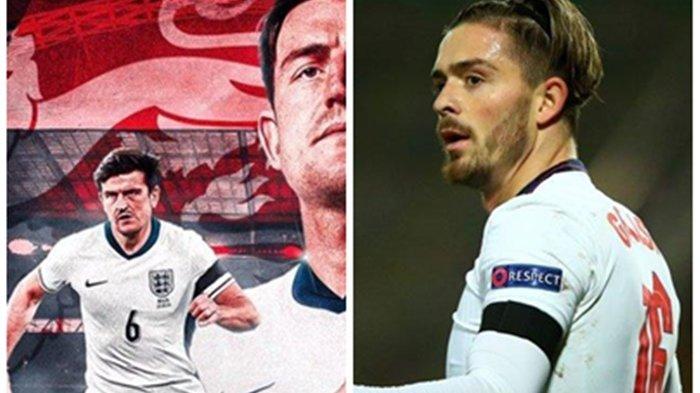 Pemain Manchester United, Harry Maguire (kiri) dan Manchester City, Jack Greealish (kanan) yang dicoret dari skuad Timnas Inggris di Euro 2024.