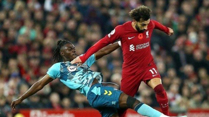 Pemain Southampton Romeo Lavia saat melawan Liverpool di Premier League (instagram/@lavizzy6)