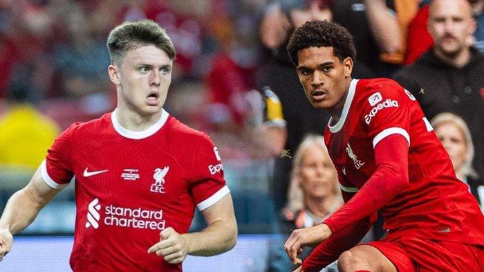 Pemain muda Liverpool Ben Doak dan Jarell Quansah