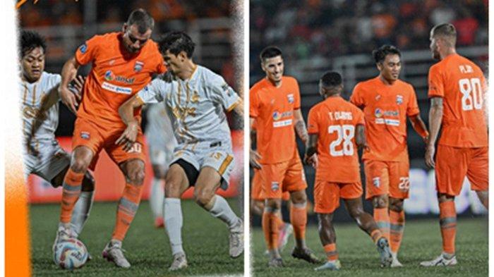 Pemain senior Borneo FC saat berlaga.