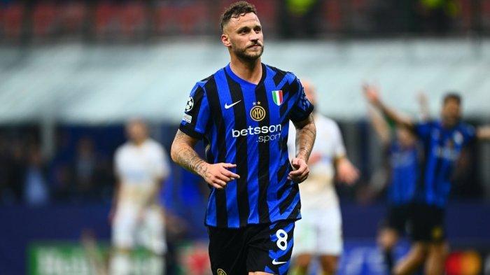 TEPATI JANJI LEGENDA - Marko Arnautovic dalam pertandingan Inter Milan melawan Red Star di Liga Champions, Rabu (2/10/2024) dini hari WIB. Arnautovic telah menepati janji pada sang legenda mendiang Sinisa Mihajlovic, dengan hengkang ke klub raksasa Serbia, Crvena Zvezda, Minggu (27/7/2025). (ARSIP - Twitter/@inter)