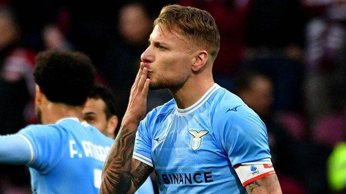 Penyerang Lazio, Ciro Immobile.