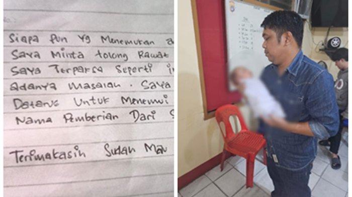 Penampakan bayi saat digendong salah seorang awak media yang juga merupakan Ketua IJTI Kaltara, Usman Coddang di KSKP. DOKUMENTASI ISTIMEWA


Pesan tertulis diduga ditinggalkan orangtua bayi laki-laki yang ditinggalkan di Jalan Kenanga RT 14 Lingkas Ujung Kota Tarakan.