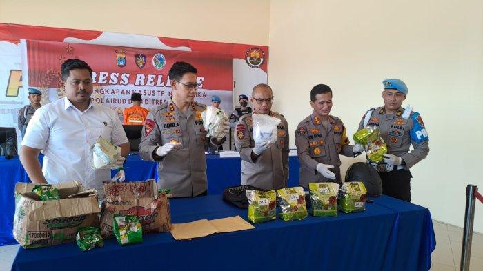 Kapolda Kaltara Irjen Pol Daniel Adityajaya, saat merilis pengungkapan narkoba jenis sabu-sabu, Rabu (13/03/2024).