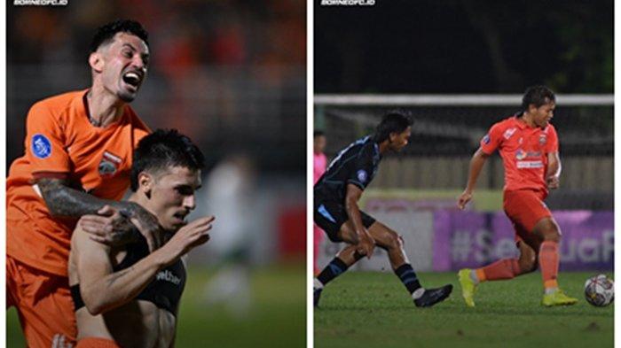 Potret pertandingan Arema FC vs Borneo FC. Pertandingan pekan 15 Singo Edan vs Pesut Etam akan terjadi, pada Jumat (6/10/2023), pukul 20.00 WITA, di Sadion Kapten I Wayan Dipta, Gianyar, Bali.