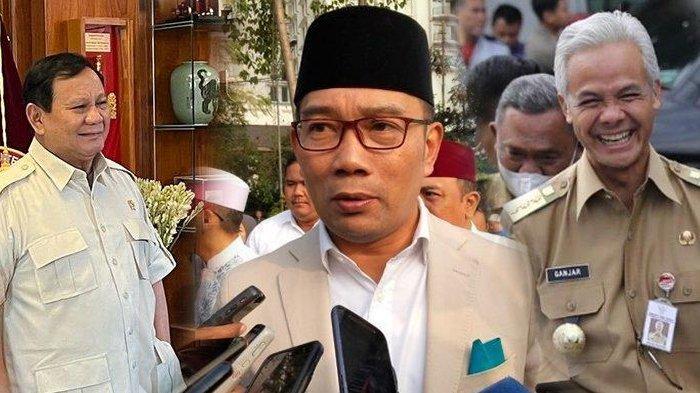 Prabowo Subianto dan Ganjar Pranowo melirik Ridwan Kamil sebagai bakal Cawapres