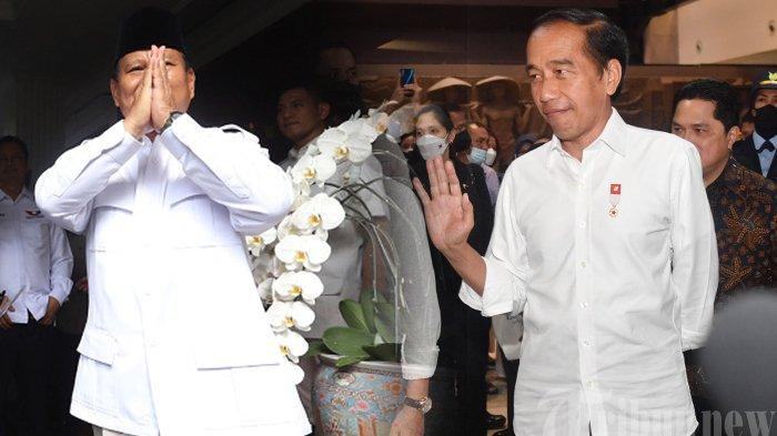 Prabowo Subianto dan Presiden Jokowi.