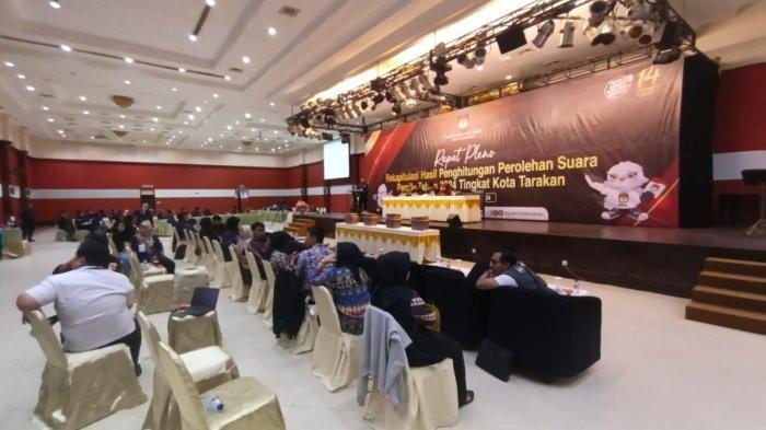 Kegiatan rekapitulasi tingkat kota beberapa waktu lalu di Tarakan Plaza.