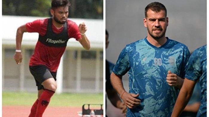 Punggawa Timnas Indonesia, dan juga pemain Sabah FC, Saddil Ramdani (kiri) yang dirumorkan akan bergabung dengan Borneo FC. Jika benar, maka Saddil Ramdani akan menjadi duet Wiljan Pluim (kanan).
