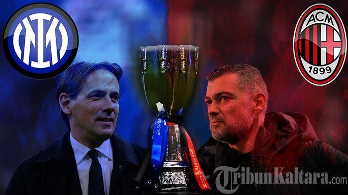 Inter Milan vs AC Milan di Piala Super Italia. (TribunKaltara.com/Cornel Dimas Satrio K)
