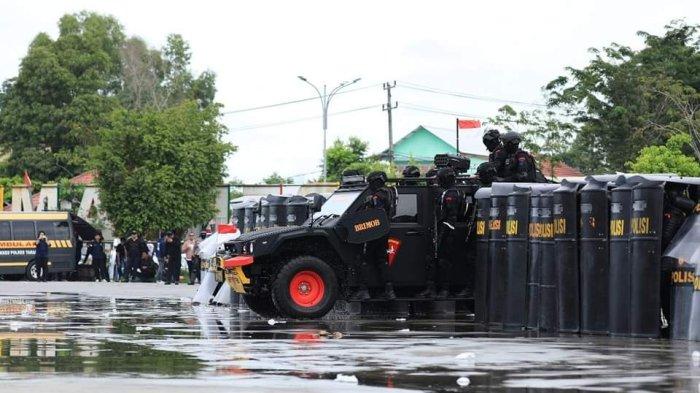 Polres Tarakan gelar simulasi Sispamkota dan Apel Gelar Pasukan dalam rangka Operasi 