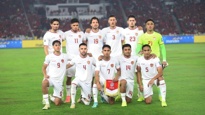 Skuad Timnas Indonesia yang menang 2-0 atas Filipina di pertandingan kualifikasi Piala Dunia 2026. (Tribunnews/Herudin)