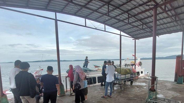 Speedboat reguler yang siap bertolak dari Pelabuhan Liem Hie Djung Nunukan, Sabtu (24/02/2024), pagi.