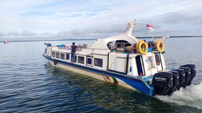 Speedboat reguler yang siap bertolak dari Pelabuhan Liem Hie Djung Nunukan, Rabu (13/09/2023), pagi.