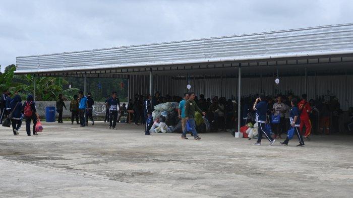 Suasana di Sentra UMKM Seluwing Malinau Kota, Kabupaten Malinau, Kalimantan Utara, beberapa hari lalu.