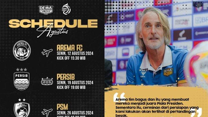 Tiga calon lawan Dewa United di Liga 1