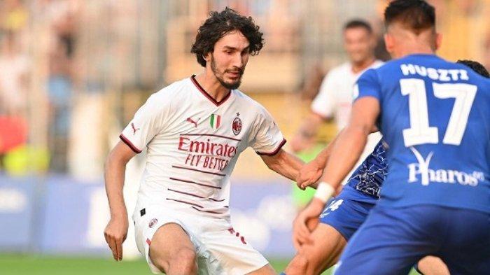 Wonderkid AC Milan, Yacine Adli yang menjadi man of the match dalam laga pamusim Wolfsberger AC vs Milan pada Rabu (27/7/2022) waktu setempat atau Kamis dini hari WIB.