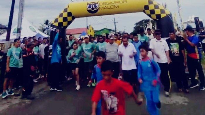 Acara peluncuran gerakan Semesta Melawan Stunting di Tanjung Palas, Bulungan, Minggu (16/07/2023) pagi ini.