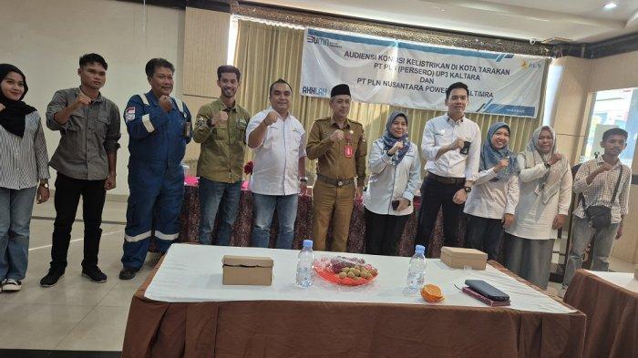Audensi antara manajemen PLN UP 3 Kalimantan Utara dengan Kepala Ombudsman RI Kaltara, Asisten Bidang Ekonomi dan Pembangunan Pemkot Kaltara. Langkap PLN memenuhi kebutuhan listrik di Tarakan menuai apresiasi.