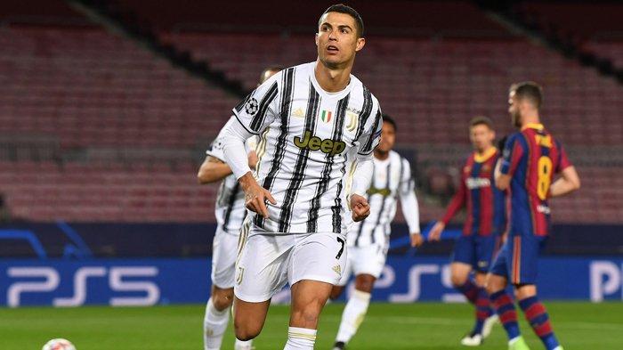 Selebrasi Cristiano Ronaldo bawa Juventus ungguli Barcelona di Liga Champions. (Twitter)