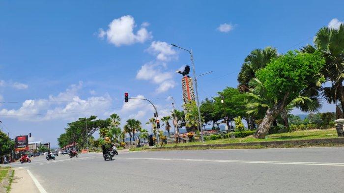 Cuaca Tanjung Selor, Bulungan pada siang ini cerah berawan beberapa waktu lalu.