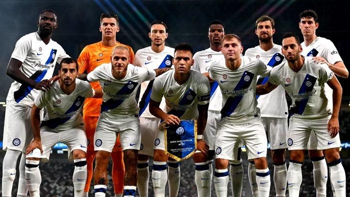 Skuad Inter Milan menghadapi PSG dalam laga tur pramusim di Jepang, Selasa (1/8/2023).