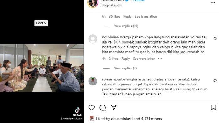 Mediasi gagal, Dewi Perssik sayangkan sikap Ketua RT (Instagram/@dewiperssik9)