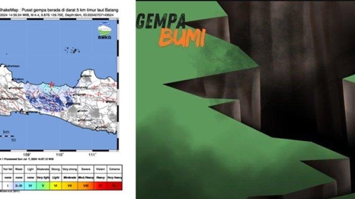 Baru saja, gempa magnitudo 5.0 guncang wilayah sumur, Banten, Jumat (12/7/2024), lihat pusat gempa terkini 2 menit yang lalu dan dampaknya dari BMKG.