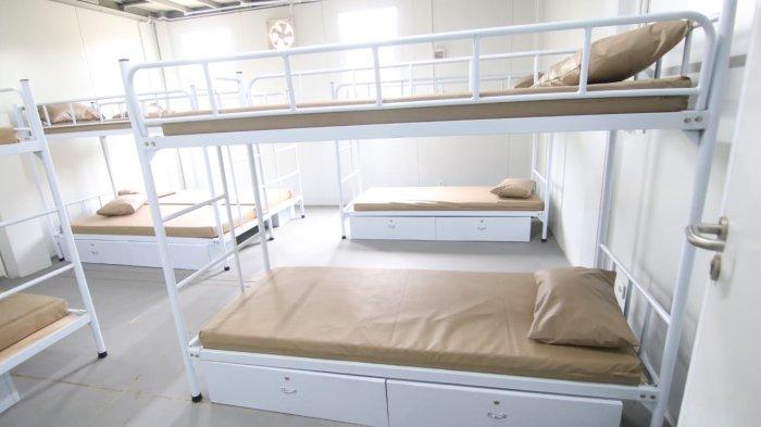 Kondisi kamar tempat hunian pekerja IKN. Di apartemen inilah ribuan pekerja IKN tinggal untuk beberapa bulan selama proyek IKN berjalan. 