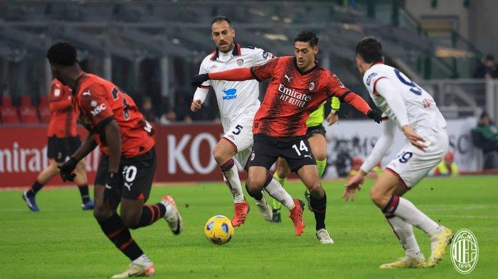 Duel AC Milan kontra Cagliari - Keduanya akan bersua di pekan 36 Serie A Liga Italia yang dijadwalkan berlangsung di Stadion San Siro pada Minggu (12/05/2024) pukul 01.45 WIB. Laga ini bakal jadi momentum Rossoneri kembali ke jalur kemenangan.