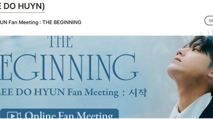 Link nonton Fan Meeting Lee Do Hyun (Website My Music Taste)