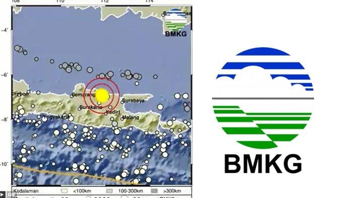 Info gempa hari ini yang guncang barat daya Tuban, Jawa Timur disampaikan oleh BMKG di laman X resmi @infoBMKG.