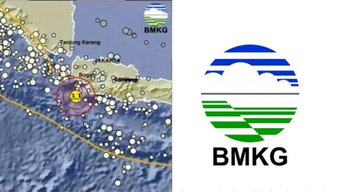 Info BMKG hari ini pada Rabu 8 November 2023, gempa terkini di barat daya Bayah, Banten memiliki magnitudo 3.3.