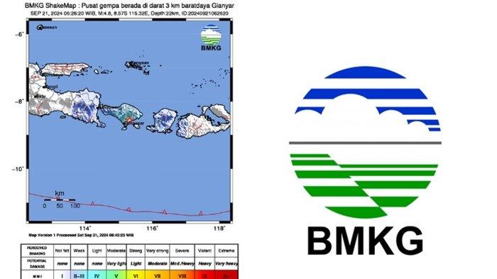 Lihat kabar terbaru dari Badan Meteorologi Klimatologi dan Geofisika atau BMKG yang baru saja merilis info gempa terkini di barat daya Gianyar, Provinsi Bali pada Sabtu 21 September 2024 pagi ini.