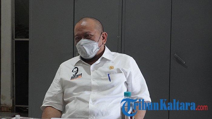 Ketua DPD RI La Nyalla Mattalitti beserta rombongan senator dan Wakil Gubernur Kaltara, saat mengunjungi Kantor Tribun Kaltara, Tanjung Selor, Kalimantan Utara, Rabu (26/5/2021) (TRIBUNKALTARA.COM)