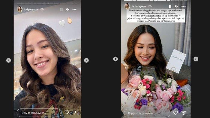 Sidang cerai perdana digelar hari ini, Lady Nayoan dapat kiriman bunga dari seseorang (Instagram/@ladynayoan)