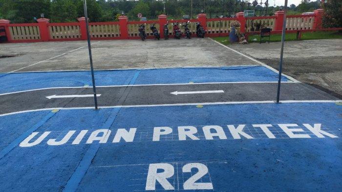 Lintasan baru untuk uji praktik SIM di Satlantas Polresta Bulungan.