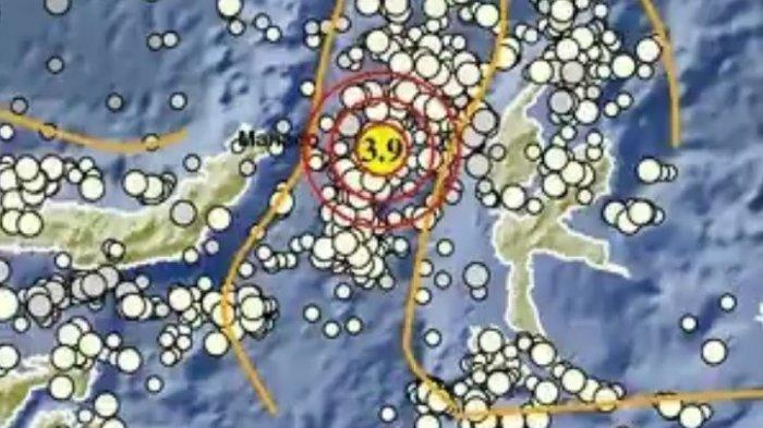 Info BMKG hari ini, Sabtu (29/7/2023) gempa magnituo 3.9 terjadi di wilayah Maluku Utara.