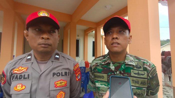Aipda Fadli Abdullah, pelatih Paskibraka Tarakan dari Polres Tarakan dan Sertu Sugiarno pelatih dari Kodim 097 Tarakan saat diwawancarai