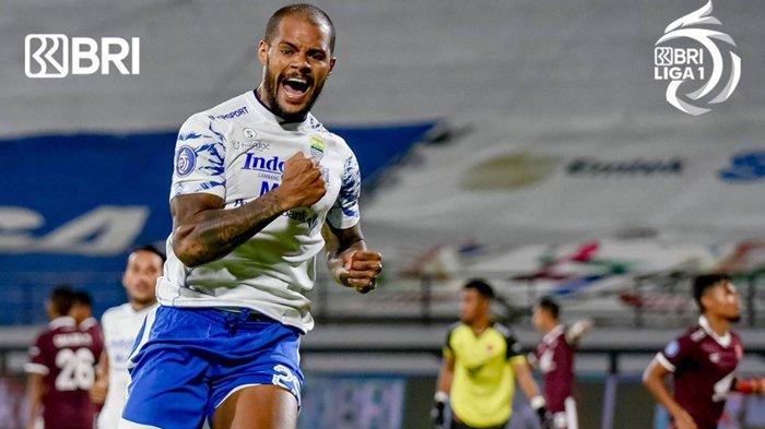 Penyerang Persib Bandung, David da Silva. (Instagram / @liga1match)