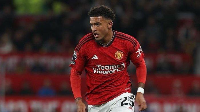 Jadon Sancho ketika berseragam Manchester United.