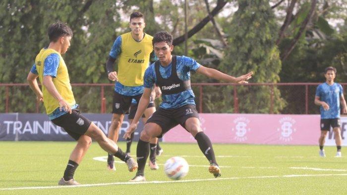 Persiapan Borneo FC di Borneo FC training Center Sempaja Samarinda Jelang Laga perdana melawan Persik Kediri.