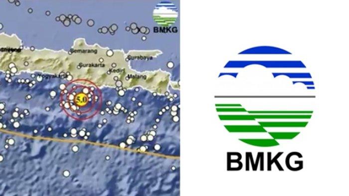 Info BMKG sebut pusat gempa terkini 2 menit yang lalu berada 73 km di barat daya Pacitan, Jawa Timur, gempa bumi terbaru magnitudo 5.0.