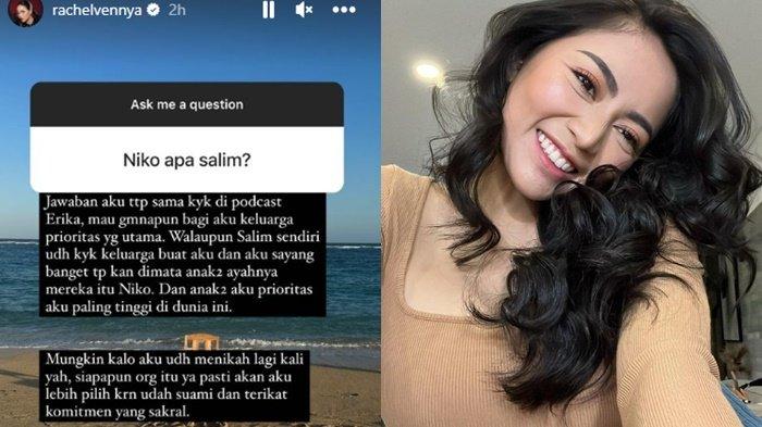 Ditanya pilih Salim Nauderer atau Niko Al Hakim, Begini jawaban Rachel Vennya (Instagram/@rachelvennya)
