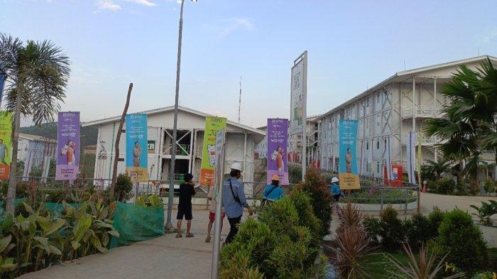 Suasana di kawasan Hunian Pekerja Konstruksi (HPK) di Ibu Kota Nusantara sebelum dilaporkan adanya kasus DBD yang mulai merebak dan menyasar kalangan pekerja konstruksi proyek IKN.